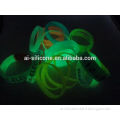Europe Regional Feature and Glow in the night Theme Glow in the dark silicone wristbands